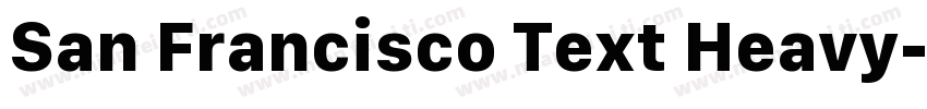 San Francisco Text Heavy字体转换